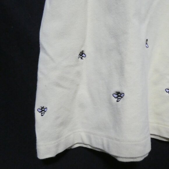 CROFT & BARROW | large | Yellow Polo Short Sleeve With Embroidered Bees All Over - Picture 14 of 16